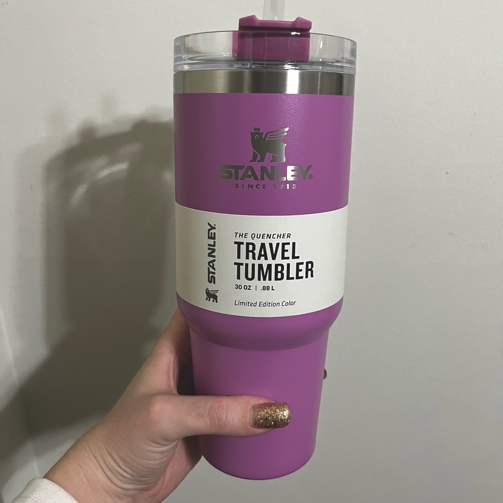 Stanley Travel Tumbler Limited Edition Purple w/Straw 30z